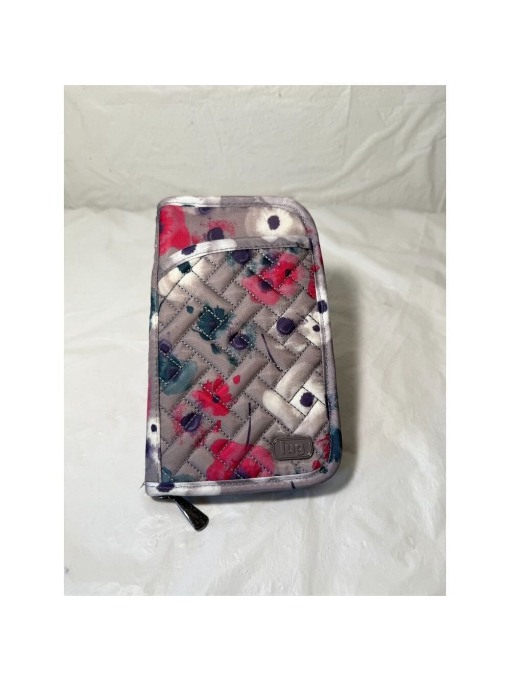 Lug Tandem Wallet Floral Watercolor Pearl
